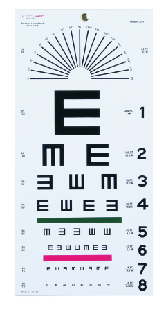 Eye Charts, Tape Measures, EKG Calipers