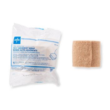 Nonsterile Self-Adherent Wrap, Tan, 2" x 5 yd.