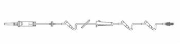 IV Interlink Admin Set w/3 Sites-Continu-Flo 10 gtts/mL