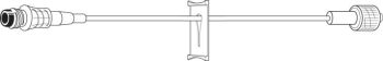 IV Extension Set Needle-Free Port Micro Bore 8 Inch Tubing Without Filter