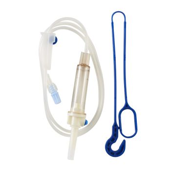 Secondary IV Administration Set Clearlink™ Gravity Without Ports 10 Drops / mL Drip Rate Without Filter 37 Inch Tubing Medication