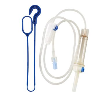 Secondary IV Administration Set Clearlink™ Gravity Without Ports 10 Drops / mL Drip Rate Without Filter 37 Inch Tubing Medication