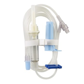 IV Pump Set Clearlink™ Pump 1 Port 10 Drops / mL Drip Rate Without Filter 92 Inch Tubing Solution
