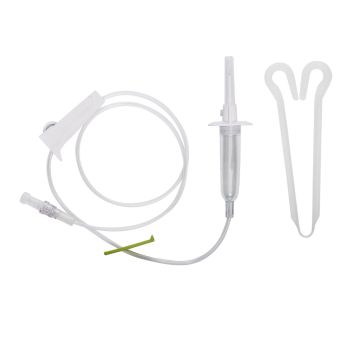 Secondary IV Administration Set ICU Gravity Without Ports 15 Drops / mL Drip Rate Without Filter 34 Inch Tubing Solution