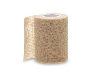 Nonsterile Self-Adherent Wrap, Tan, 3" x 5 yd. (7.6 cm x 4.6 m)