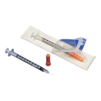 Insulin Syringe w/needle 1cc 29 x 1/2 U100 Non-Safety