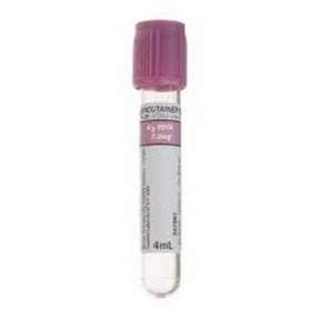 Blood Collection Tube K2 EDTA Additive 4 mL Lavender