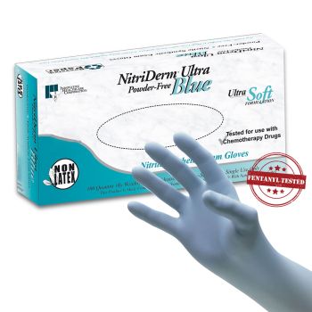 NitriDerm® Ultra Blue Nitrile Exam Gloves – Series 157