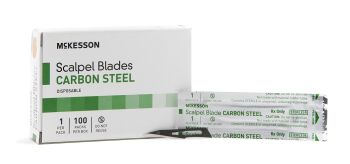 Surgical Blade McKesson Brand Carbon Steel No. 11 Sterile Disposable Individually Wrapped