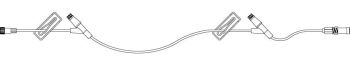 Macro-Bore IV Extension Set with Clave 2 Y-Sites, 32" (81.3 cm)