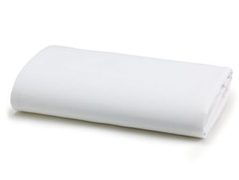 Draw Sheet, Muslin, White with Blue Stitching, 55% Cotton/45% Polyester, 54" x 72"