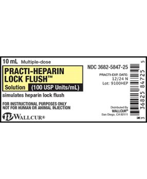 Practi-Heparin Lock Flush™ Peel & Stick Labels
