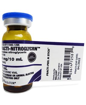 Practi-Nitroglycrn™ 10 mL Peel & Stick Labels