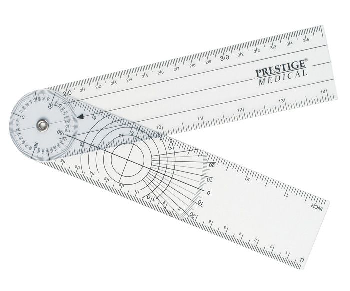 Goniometer and Measuring Tape Set with 360 Degrees of Coverage Pack of 7 