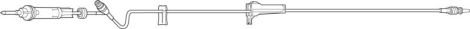 IV Pump Set Clearlink™ Pump 1 Port 10 Drops / mL Drip Rate Without Filter 106 Inch Tubing Solution