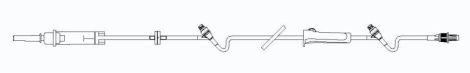 IV Pump Set Clearlink™ Gravity / Pump 2 Ports 10 Drops / mL Drip Rate Without Filter 112 Inch Tubing Solution