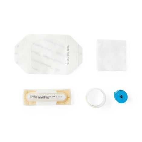 6-Piece IV Start Kit with 1 ChloraPrep Frepp Applicator, SureSite Window Dressing