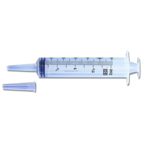 Syringe 60cc Catheter Tip - Latex-Free