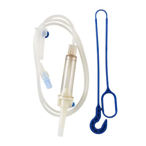 Secondary IV Administration Set Clearlink™ Gravity Without Ports 10 Drops / mL Drip Rate Without Filter 37 Inch Tubing Medication
