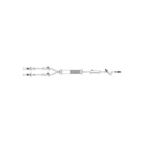Primary IV Administration Set Clearlink™ Gravity 1 Port 10 Drops / mL Drip Rate 170 to 260 Micron Filter 103 Inch Tubing Blood / Solution