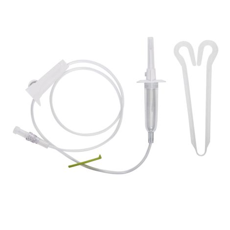 Secondary IV Administration Set ICU Gravity Without Ports 15 Drops / mL Drip Rate Without Filter 34 Inch Tubing Solution