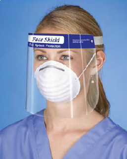 Face Shield With Forehead Pad