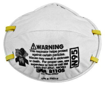 Respirator Mask, Molded, N95 Particulate 8110 Small -Box 