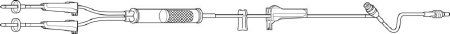 IV Clearlink Blood Set Ytype w/1 site, filter 10 gtts/mL 112" cs/48 