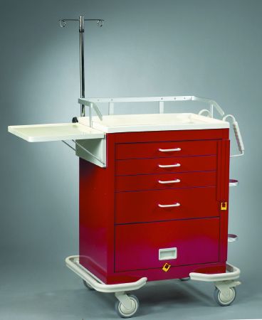CART, CRASH 4DRWR RED