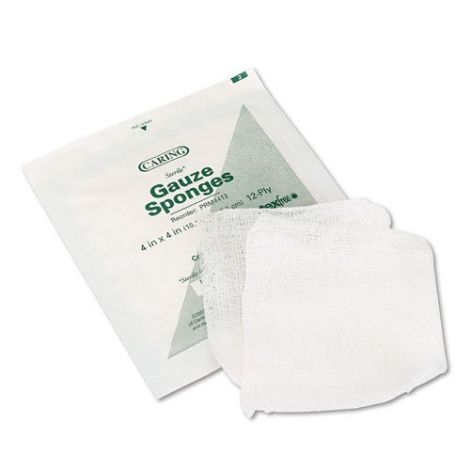 Woven Gauze Sponge, Sterile, 4x4 Inch (pkg/2) Latex-Free