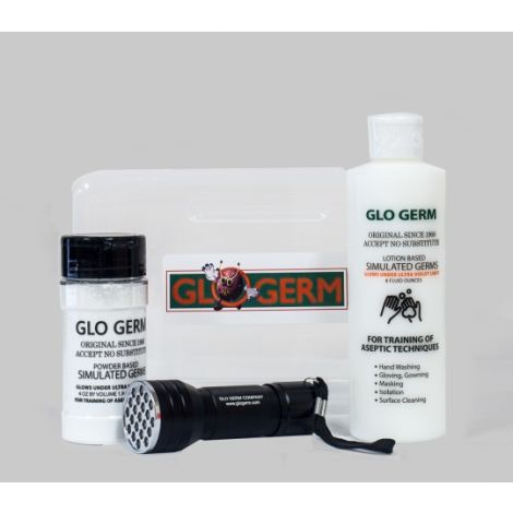 Glo Germ™ 1006 Kit, With 21 LED Ultra Violet Flashlight, Oil and Powder