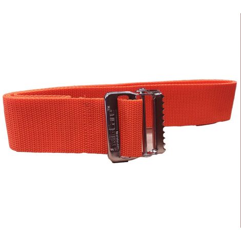 EZ Clean Gait Belt, Orange 60" Metal Buckle