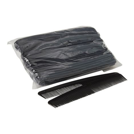 7 Inch Black Plastic Comb