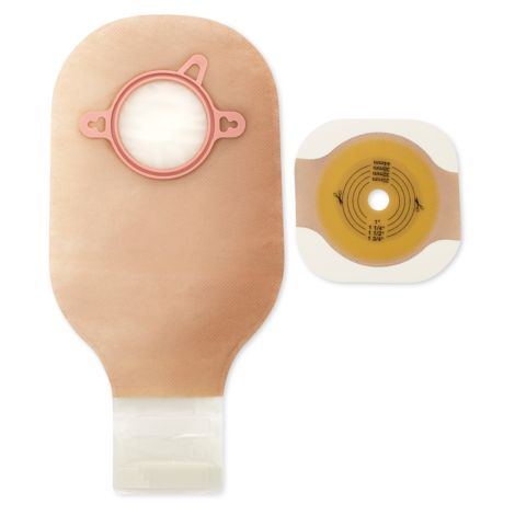 Ileostomy / Colostomy Pouch New Image™ Two-Piece System 12 Inch Length Flat, Trim to Fit 2-1/4 Inch Stoma Drainable