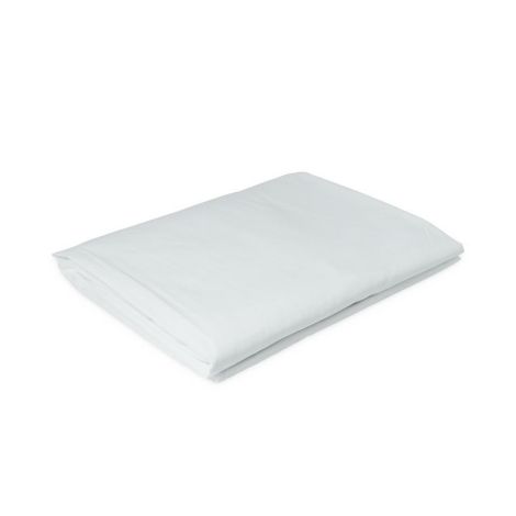 Sheet, Flat, Percale, 66" x 108", 55% Cotton/45% Polyester, White
