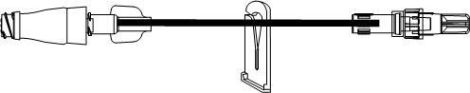 IV Extension Set ICU Needle-Free Port Small Bore 7 Inch Tubing