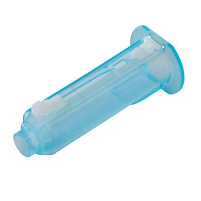 Monoject™ Safety Needle Holder, Slide Lock, Blue, 1"