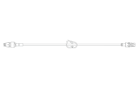 IV Extension Set, MaxPlus Non-DEHP, 8.5" Length, 0.8 ml PV, Sterile, Needle-Free Connector