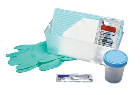 Intermittent/Urethral Insertion with No Catheter, PVP, AloeTouch Gloves, Peel Lid Tray