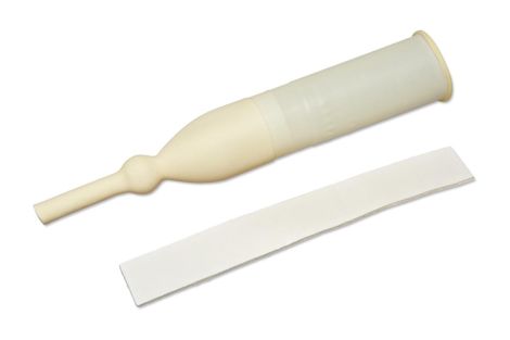Male External Catheter (Latex) w/foam strap