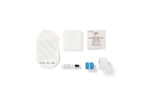 7-Piece IV Start Kit with 1 Alcohol Prep Pad, 1 PVP Ampule