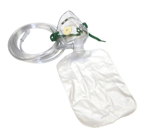 Pediatric O2 Mask, Non-Rebreather w/84 Inch Tubing