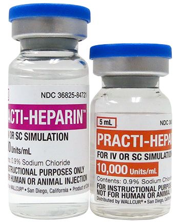 Practi-Heparin Pack™ (10mL 1,000 U/mL and 5mL 10,000 U/mL) Set/2