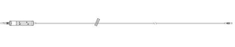 Secondary Blood Administration Set with 200 Micron Filter, Secure Lock, 36" L, 40.0 mL PV
