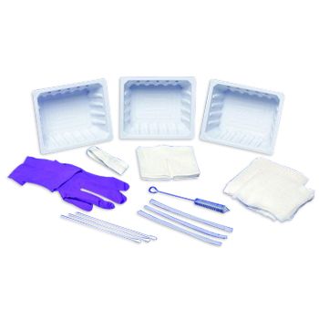 Trach Clean/Care Tray with CSR Wrap