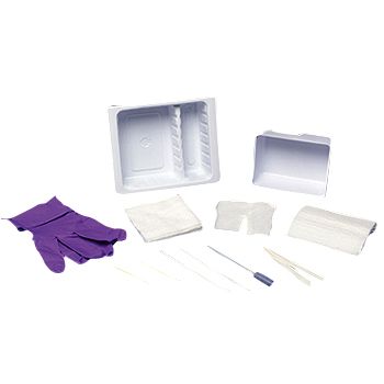 Trach Care Tray with Forceps