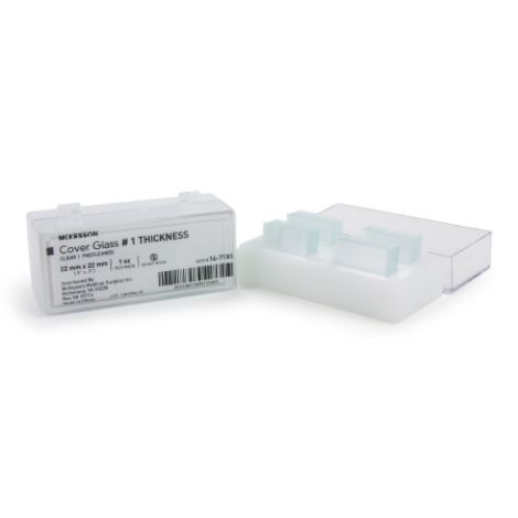 Cover Glass 22x22mm # 1 .13mm-.17mm thick, Box of 100