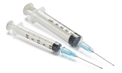 Syringe w/needle 3cc 23g x 1 Inch