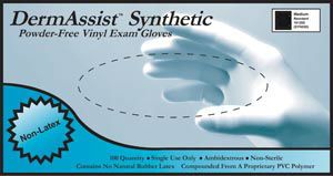 Gloves, DermAssist™ Vinyl Exam, Non-Sterile, Powder Free