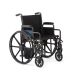 18" Wide K1 Basic Nylon Wheelchair with Swing-Back Desk-Length Arms and Swing-Away Footrests